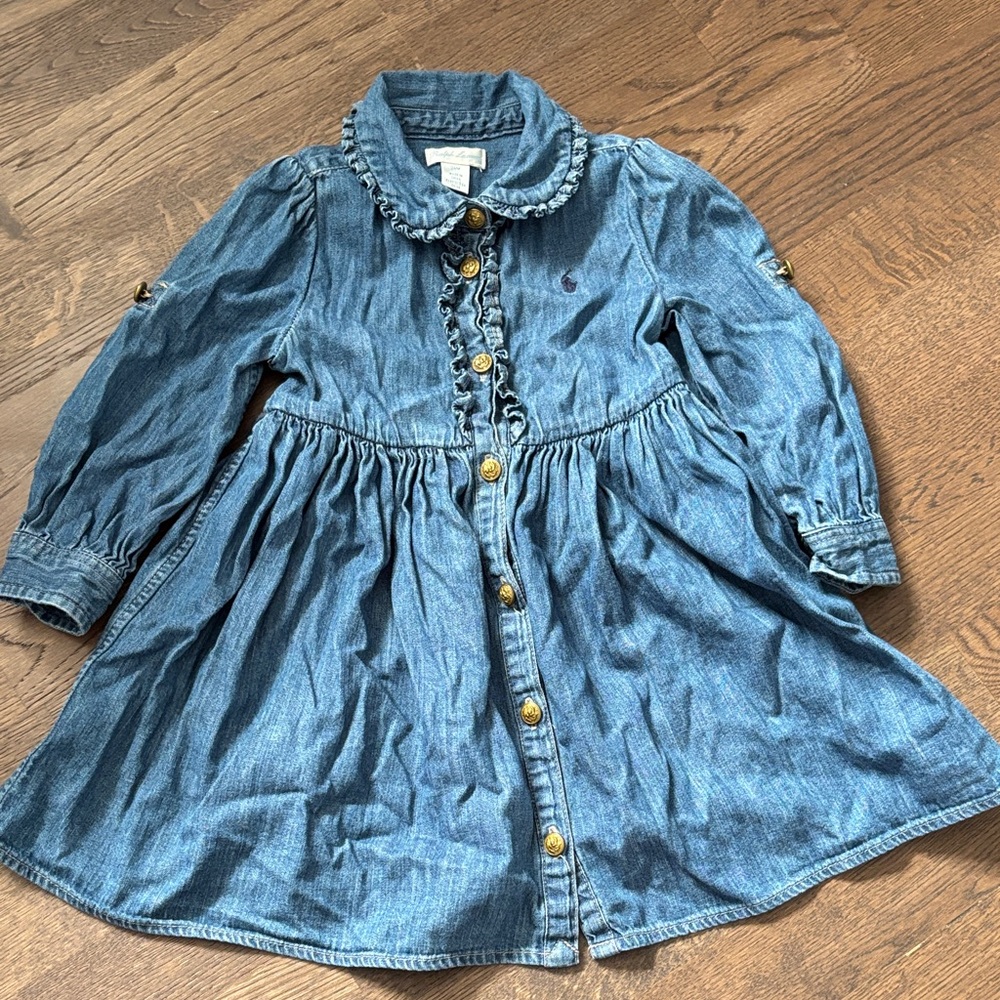 Ralph Lauren Blue Denim Kids Dress